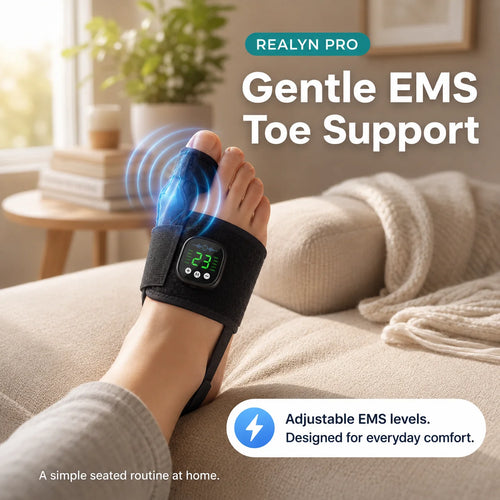 EMS Hallux Valgus Brace · Fifteen minutes a night · Ten modes
