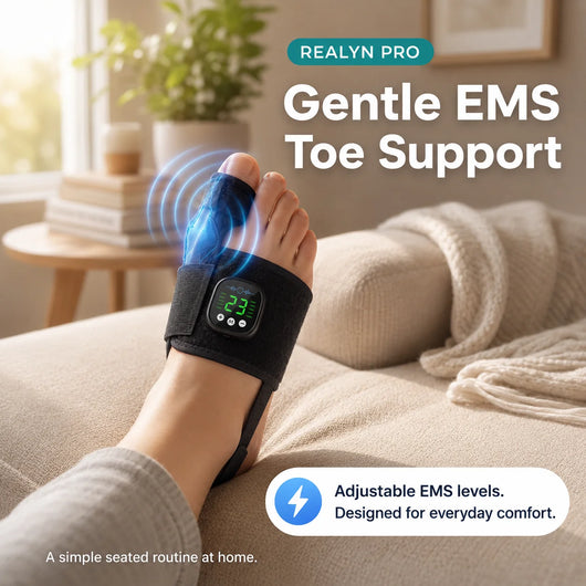 EMS Hallux Valgus Brace · Fifteen minutes a night · Ten modes
