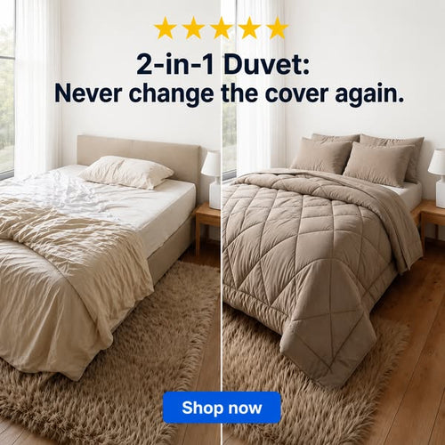 Revulia Duvet® — The 2-in-1 duvet that makes the duvet cover obsolete. For good.