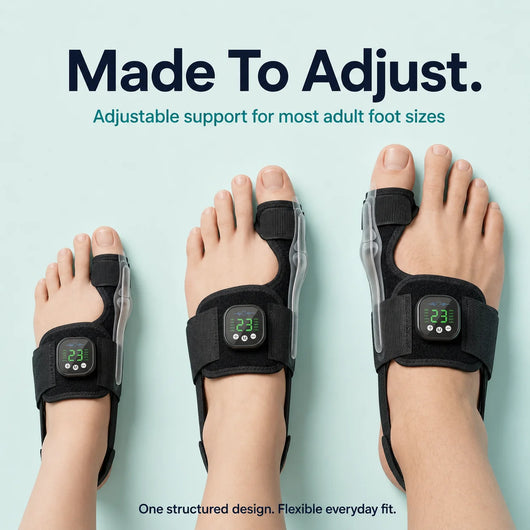 EMS Hallux Valgus Brace · Fifteen minutes a night · Ten modes