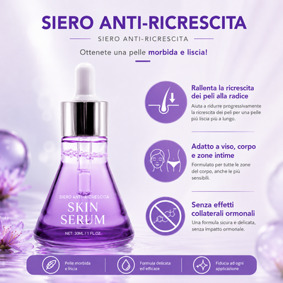 Siero anti-ricrescita — La delicatezza che la tua pelle aspettava.