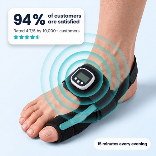 EMS Hallux Valgus Brace · Fifteen minutes a night · Ten modes