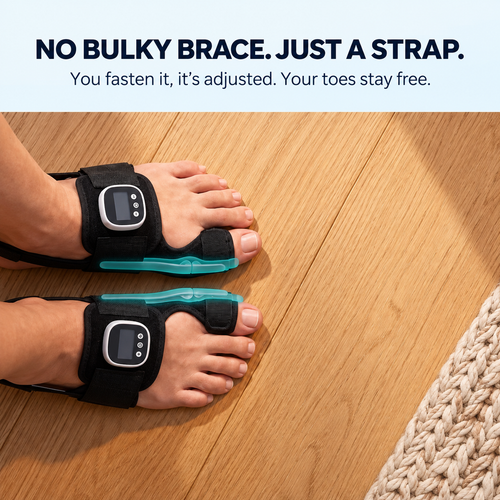 EMS Hallux Valgus Brace · Fifteen minutes a night · Ten modes